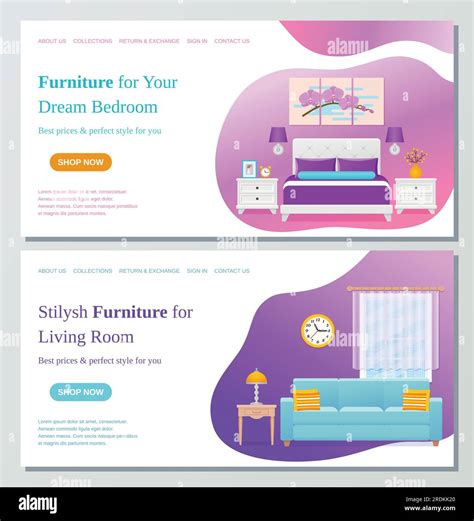 Furniture For Living Room Bedroom Web Page Design Templates Interior