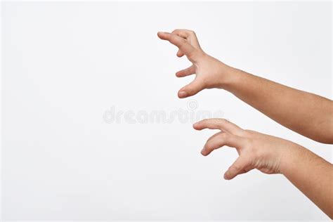 Hands Trying To Grab Each Other Or Seperate Stock Image Image Of