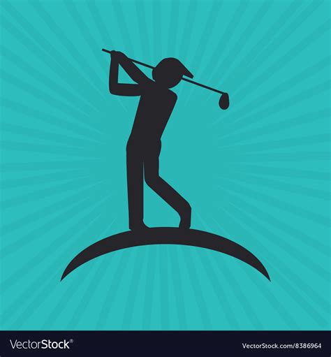 Icon Of Golf Design Royalty Free Vector Image Vectorstock