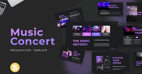 Music Concert Google Slide, Presentation Templates - Envato Elements