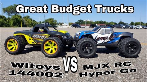 Wltoys 144002 VS Mjx RC Hyper Go RC Truck Battle YouTube