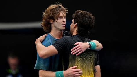 Australian Open 2024 Andrey Rublev Survives Thiago Seyboth Wild Scare