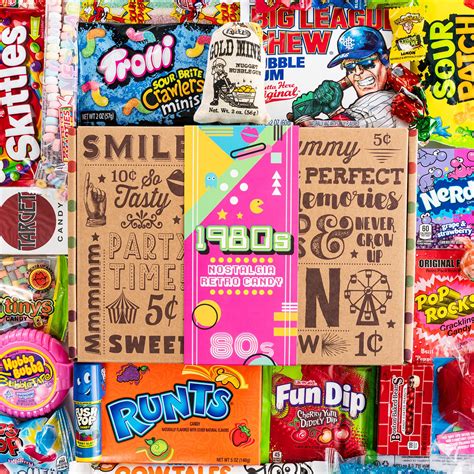 Vintage Candy Co 1980s Retro Candy T Box 57 Pieces Of Nostalgic