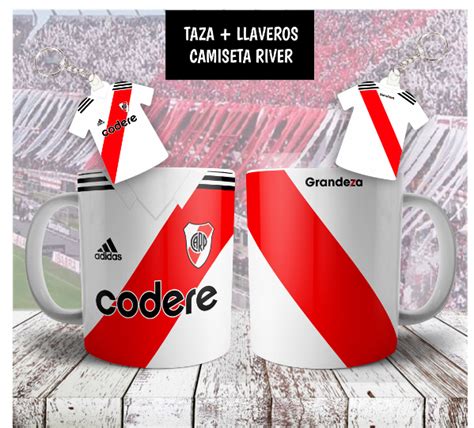 Plantilla Tazas Y Llaveros River Codere 2023 Combo Imprimikits