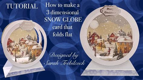 Tutorial D Snow Globe Christmas Handmade Card Cardmaking Ideas