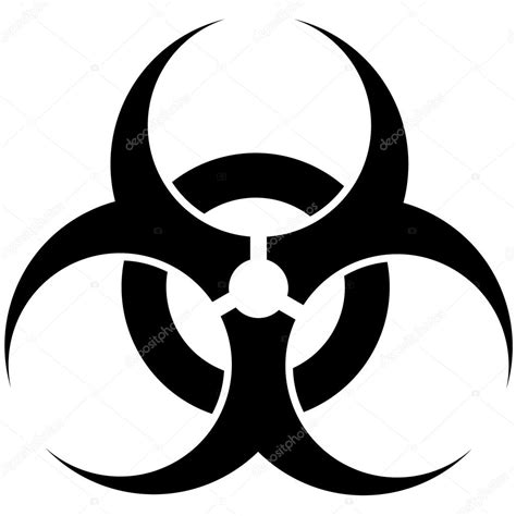 símbolo de risco biológico — Vetor de Stock © greengrass #24403569