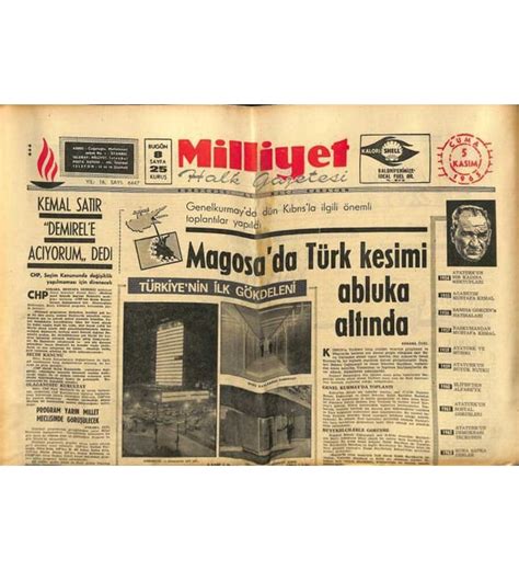 Milliyet Halk Gazetesi Kas M T Rkiyenin Lk G Kdeleni