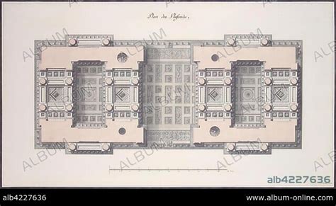 Charles Louis Clerisseau Design Of The Triumphal Arch Ceiling