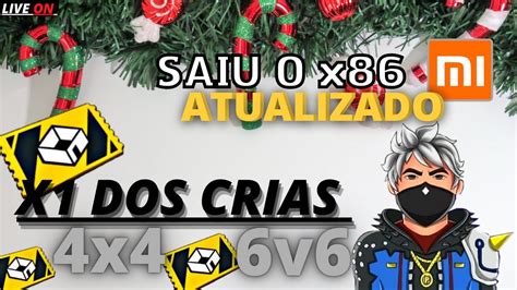 FREE FIRE AO VIVO X1 DOS CRIAS JOGANDO INSCRITOS SALA