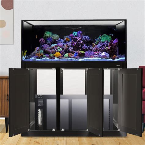 NUVO INT 150 Gallon Lagoon Aquarium Black APS Stand RFS Acrylic