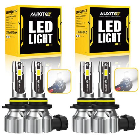 X Auxito Led Headlight Kit Bulbs High Low Beam White Lm