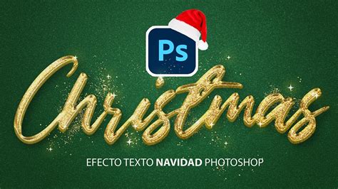 Como Hacer Efecto De Texto De Navidad En Photoshop Gratis Y Editable