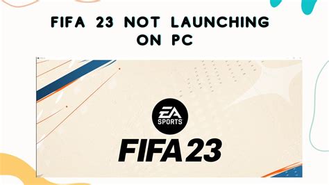 How To Fix Fifa Not Launching On Pc Youtube