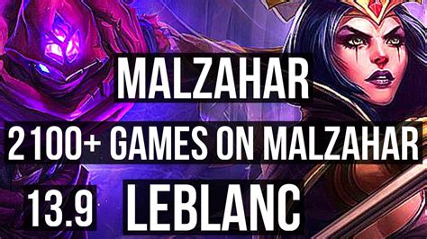 Malz Vs Leblanc Mid Rank Malz M Mastery Games