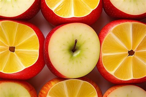 Premium Photo A Closeup Of Apple Slices Arranged In A Circular