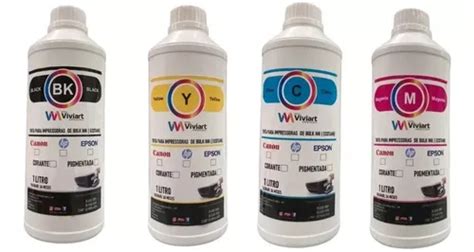 Kit Tinta Compat Vel Corante Epson Cores Ml Cada