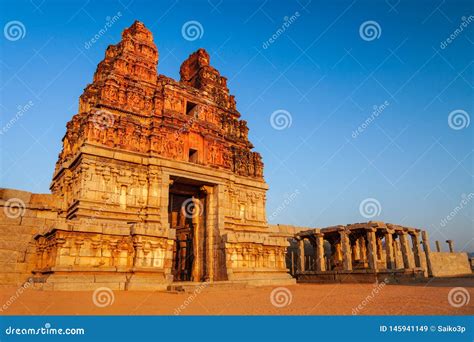 Hampi Vijayanagara Empire Monuments, India Stock Image - Image of asia ...