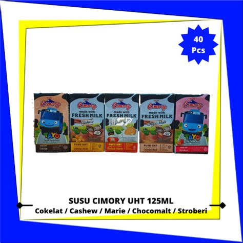 Jual Susu Cimory UHT Varian Rasa 125ml X 40 Pcs 1 Karton Mix 2 Rasa