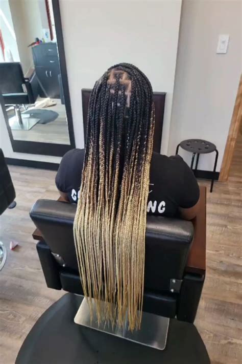 Trendy Looks For Mixed Blonde Knotless Braids In Lookosm