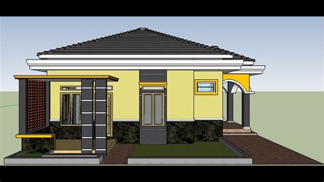 Contoh Perpaduan Model Desain Rumah Mewah Minimalis 8 X 10 Modern