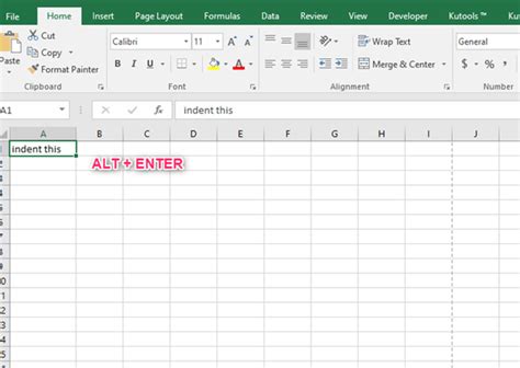 How To Indent In Excel Basic Excel Tutorial