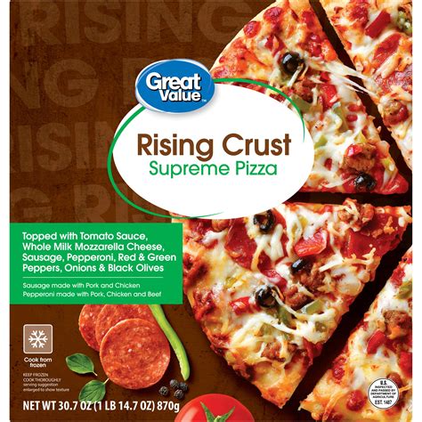 Great Value Rising Crust Supreme Frozen Pizza 30.7oz - Walmart.com