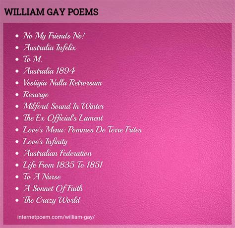 William Gay Poems