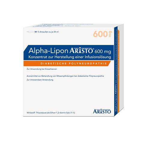 Alpha Lipon Aristo Mg Ampullen X Ml Shop Apotheke