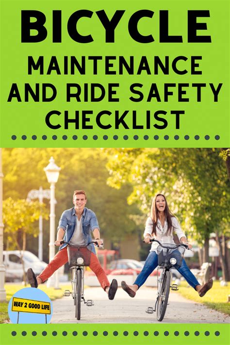 Bicycle Safety Checklist Printable