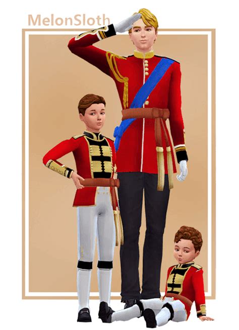 Royal Uniforms Ey Yo Waddap In 2024 Sims 4 Children Royal Clothes