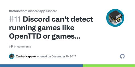 Discord Cant Detect Running Games Like Openttd Or Games Running