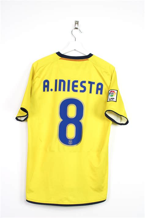 2008-09 FC Barcelona away jersey (#8 INIESTA) - M • RB - Classic Soccer ...