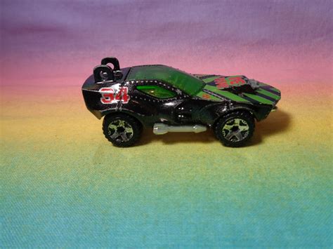 Mattel Hot Wheels Black Green Sting Rod II Malaysia As Is Contemporary Manufacture