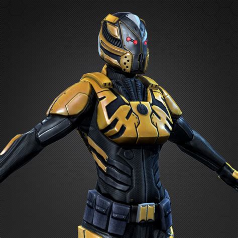 3d Model Of Sci Fi Armor Female 1