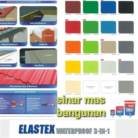 Jual Nippon Elastex 3 In 1 Waterproof Cat Pelapis Anti Bocor Elastex 1