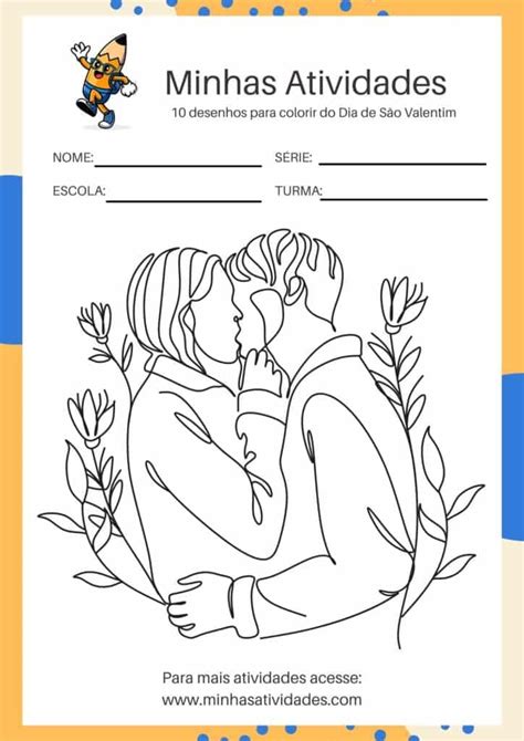 Atividades De Desenhos Para Colorir Do Dia De São Valentim