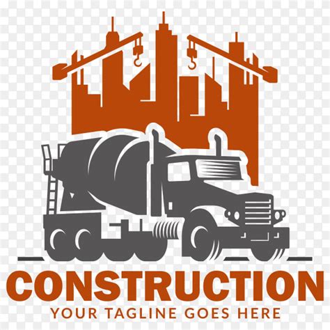 Construction Logo Design Illustration On Transparent, 52% OFF