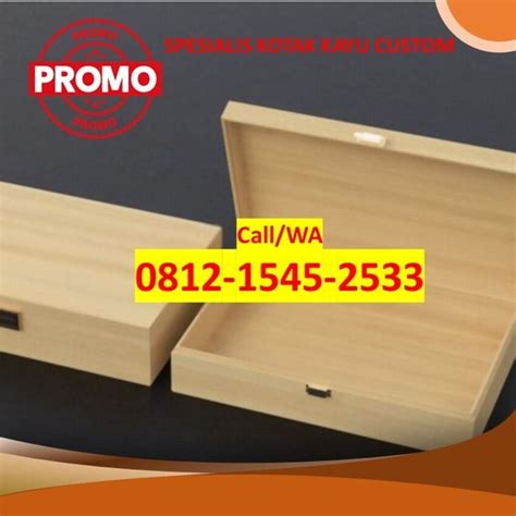 O8l2 L545 2533 Pengrajin Box Kotak Kayu Bangka Tengah Kayu Storage