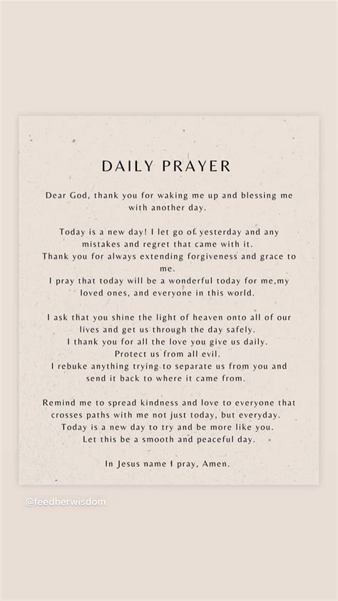 7 Daily Prayers That You Should Be Praying Plus Free Printable Artofit