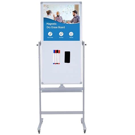 Buy DexBoard Magnetic Mobile Whiteboard 48x24 In 360 Reversible Two