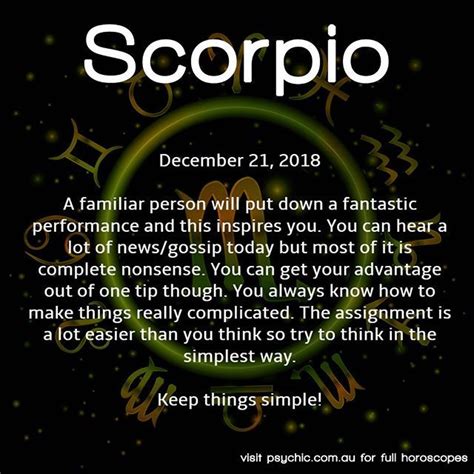 The Zodiac Sign For Scorpio Is Shown In White And Black With Gold Lettering