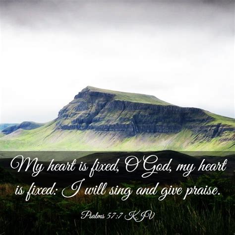 Psalms 57 7 KJV Bible Verse Images