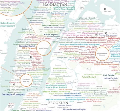 A Map Of The 637 Languages Spoken In NYC