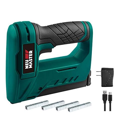 Neu Master Staple Gun Cordless Ntc0070 Li Ion Rechargeable Battery Staple Guns Kit With Staples