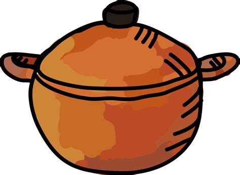 Casserole dish, illustration, vector on white background. 13893640 Vector Art at Vecteezy