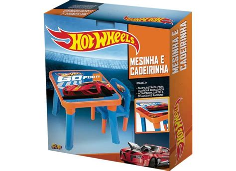 Mesinha Infantil Fun De Atividades Cadeira Hot Wheels em Promoção é no Buscapé