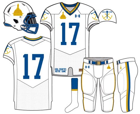 Notre Dame Uniform Concept: Golden Dome Icy Whites