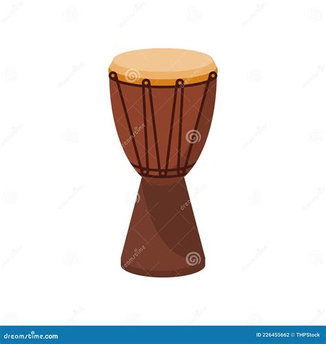 Vector De Tambor De Mano De Djembe Africano Ilustración Del Vector Ilustración De Aislado