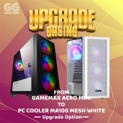 Jual Upgrade Gamemax Aero Mini Ke Pccooler Ma100 Mesh White Shopee