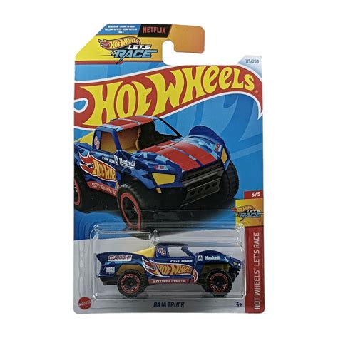 Hot Wheels Baja Truck Biru Tampo Hot Wheels Manfredi E Lazada
